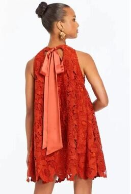 Mestiza Luli Halter Lace Mini Dress size S small
